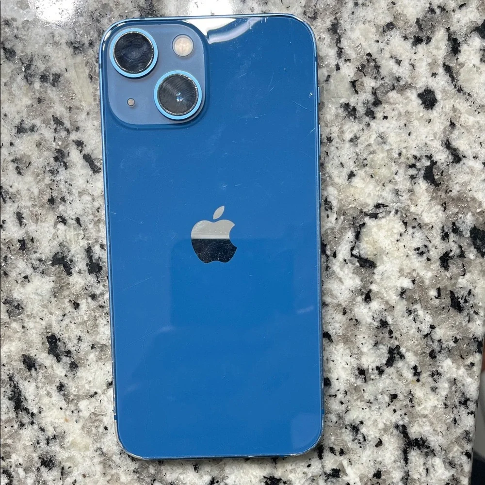 Apple Smartphone in Blue and Black